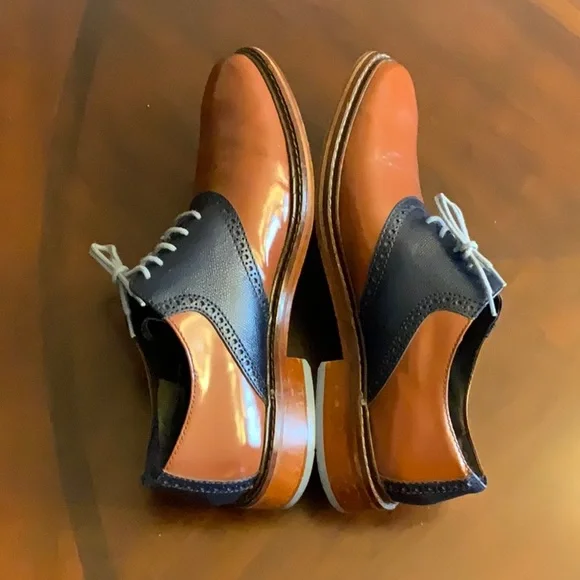 Cole Haan Brown and Blue Oxford Shoes Classic Design - Picture 6 of 10